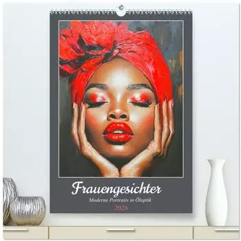 Calvendo Frauengesichter. Moderne Portraits in Öloptik (hochwertiger Premium Wandkalender 2026 DIN A2 hoch), Kunstdruck in Hochglanz (ISBN: 978-3-457-28566-4)