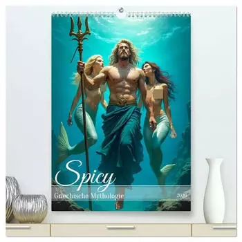 Calvendo Spicy Griechische Mythologie (hochwertiger Premium Wandkalender 2026 DIN A2 hoch), Kunstdruck in Hochglanz (ISBN: 978-3-457-24906-2)