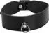 Rimba Halsband verziert mit Ring Schwarz M-L