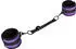 Rimba Soft Bondage Fußfesseln mit Spreizband Lila Schwarz