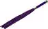 Rimba Suede Flogger mit Griff aus Glas Lila Silber 58 cm