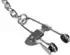 Rimba Nippelklemmen mit Kette Silber