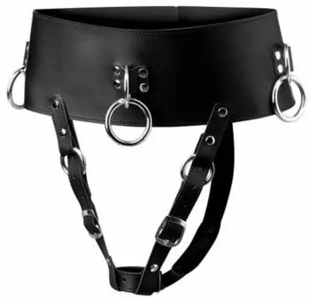 Master Series Forced Orgasm Wand Holder Belt Black