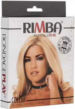 Rimba Leder-Halsband schwarz
