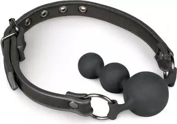 Teazers Ballknebel mit Silikonkugeln schwarz
