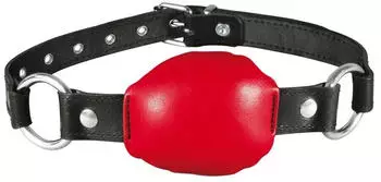 XX-DREAMSTOYS Leder Mund Knebel rot
