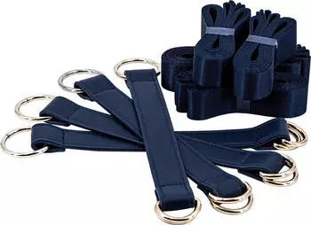 NS Novelties Bondage Couture Tie Down Straps Blue