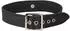 Rimba Schlichtes Halsband mit Ring Schwarz M-L