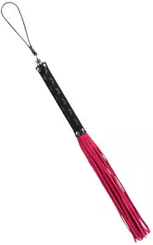 Rimba Kleine Peitsche mit 30 Str&auml;nge Rosa Schwarz