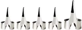 XR Brands Krallen Ringe 5 Stück Silber