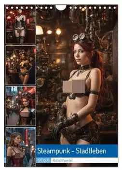 Calvendo Steampunk Stadtleben Rotlichtviertel (Wandkalender 2026 DIN A4 hoch), Monatskalender (ISBN: 978-3-516-27763-0)