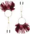 Taboom Nippel Klemmen mit Federn rot gold