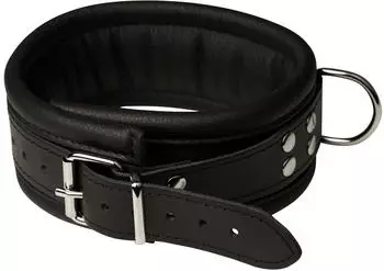 XX-DREAMSTOYS Leder Halsfessel breit schwarz