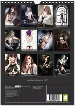 Calvendo Sexy PinUp-Kalender 2027 (Wandkalender 2027 DIN A4 hoch), Monatskalender