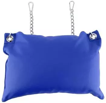 Mr. Sling Leather pillow - Blue