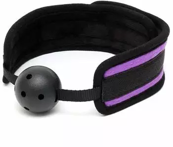 Rimba Ballgag Lila Schwarz &Oslash; 4,5 cm