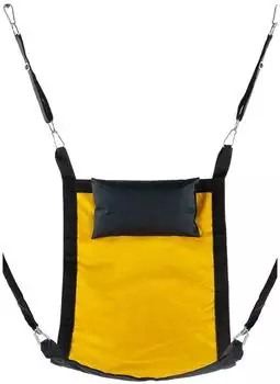 Mr. Sling Rectangular Canvas Sling 4 Punkt Sexschaukel Gelb 6 Teilig
