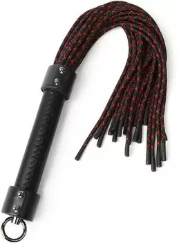 Hidden Desire Knot Flogger aus echtem Leder