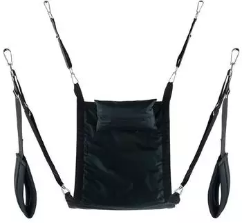 Mr. Sling Rectangular canvas sling 4 Punkt Sexschaukel Schwarz