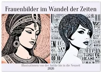 Calvendo Frauenbilder im Wandel der Zeiten (Wandkalender 2026 DIN A2 quer), Monatskalender