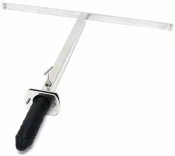 Rimba Spreizstange aus Metall ohne Dildo Silber 60 cm
