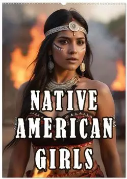 Calvendo Native American Girls (Wandkalender 2026 DIN A2 hoch), Monatskalender