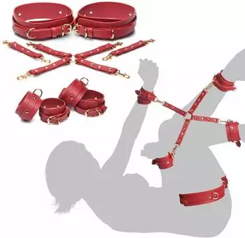 XR Brands Bondage Set Rot