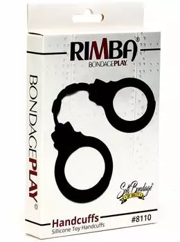 Rimba Handschellen aus Silikon Schwarz