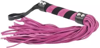 Rimba Flogger mit 36 Str&auml;ngen Rosa Schwarz