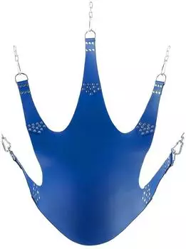 Mr. Sling Leather Sling 5 Punkt Sexschaukel Blau