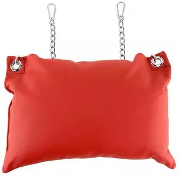 Mr. Sling Leather pillow - Red