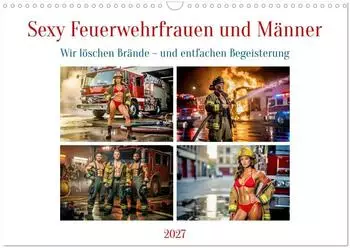 Calvendo Sexy Feuerwehrfrauen und M&auml;nner Wandkalender 2027 DIN A3 quer