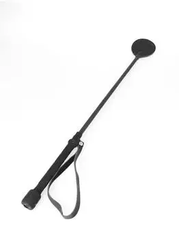 Rimba Bondage Play Gerte mit Plüschbesatz, 60cm, schwarz