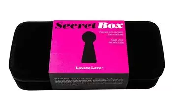 Love To Love Secret Box Spielzeugaufbewahrung mit Schloss, schwarz
