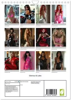 Calvendo Glamour & Latex Wandkalender 2027 DIN A4 hoch, Monatskalender