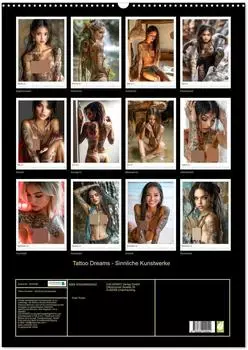 Calvendo Tattoo Dreams &ndash; Sinnliche Kunstwerke Wandkalender 2027 DIN A2 hoch