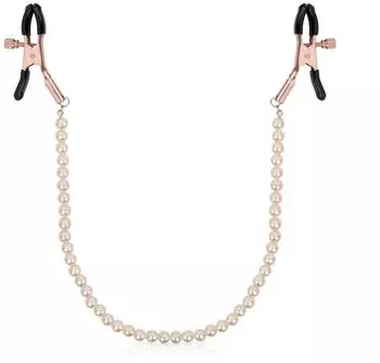 Rosy Gold Pearls Nippelklemmen, verstellbar (321535)