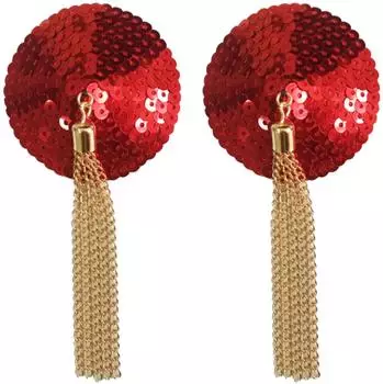 Kinky Diva Sequin Nipple Covers with Chain