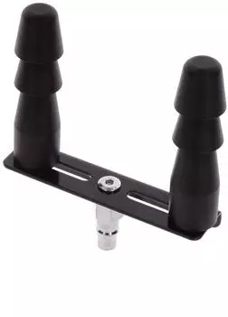 Hidden Desire Double Vac-U-Lock Adaptor Adapter Schwarz