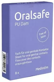 Kessel medintim OralSafe Leckt&uuml;cher Vanille, latexfrei, 8er-Pack