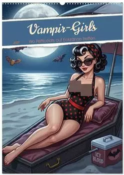 Calvendo Vampir-Girls Wandkalender 2027, DIN A2 hoch, Monatskalender