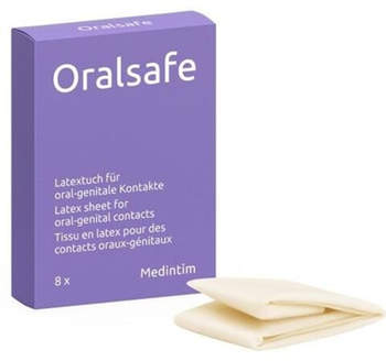 Kessel medintim Oral Safe Latexschutztuch Vanille (8 Stk.)