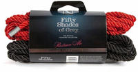Fifty Shades Of Grey: Restrain Me Bondageseil-Set (2x 5 m), schwarz/rot,...