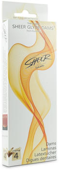 Glyde Sheer Dams Latextücher Vanille (4 Stk.)