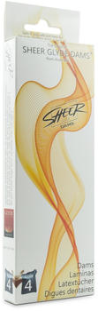 Glyde Sheer Dams Latextücher Cola (4 Stk.)