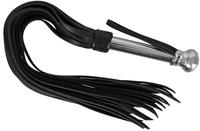 Zado Lederpeitsche mit Edelstahlgriff, schwarz, Fetisch > BDSM Sextoys >