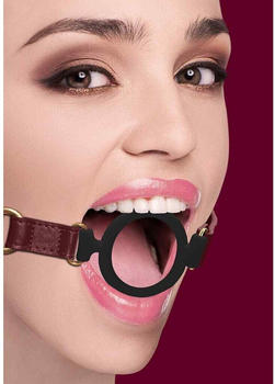 Ouch! Halo Silicone Ring Gag - Burgundy