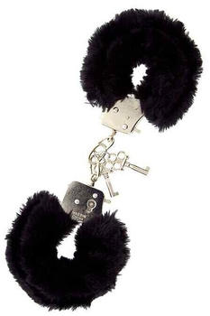 Dreamtoys Handcuffs With Plush Black