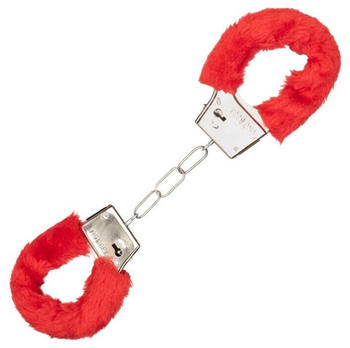 CalExotics Playful Furry Cuffs Red