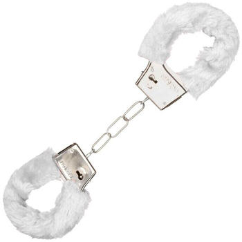 CalExotics Playful Furry Cuffs White